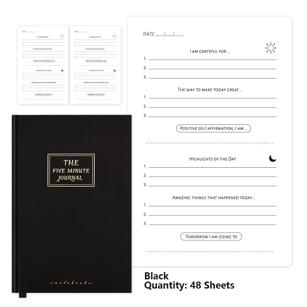 Daily Gratitude Journal – 5-Minute Reflection & Affirmation Planner