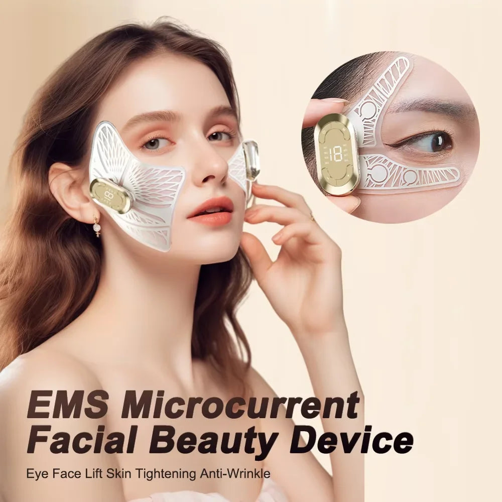 EMS Eye Massager – Microcurrent Beauty Tool for Dark Circles, Skin Tightening & Under-Eye Lift | Naturally You Balance