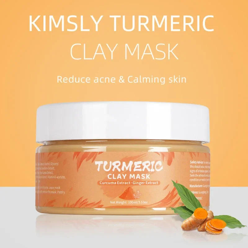 Turmeric & Green Tea Clay Mask – Moisturizing, Blackhead Removal & Skin Brightening | Naturally You Balance