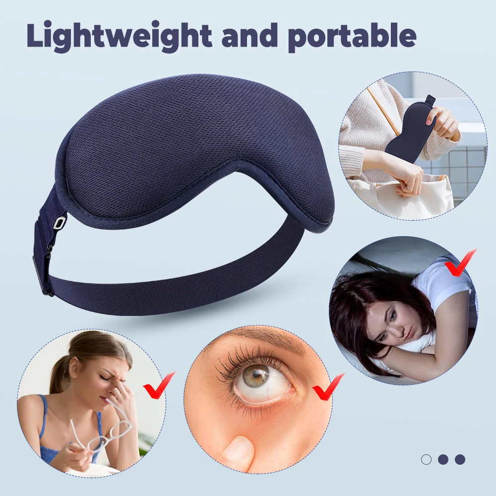 Infrared Heated Eye Mask with Vibration for Dry Eyes and Sleep Relief