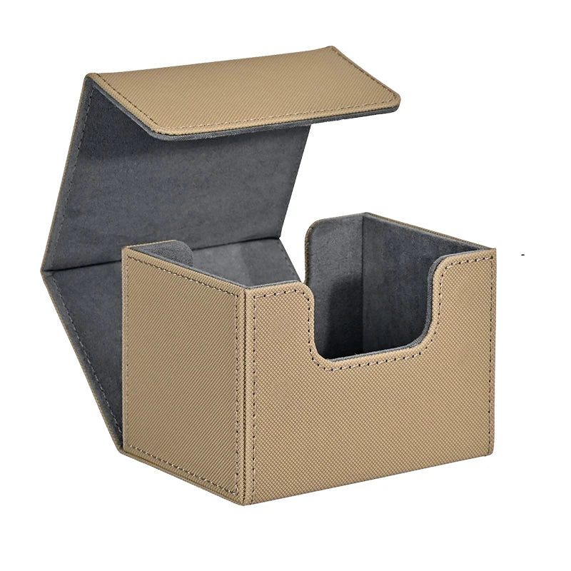 PU Leather Card Deck Box – Magnetic Storage Case for 100 Sleeved Trading Cards (TCG/CCG) | Naturally You Balance