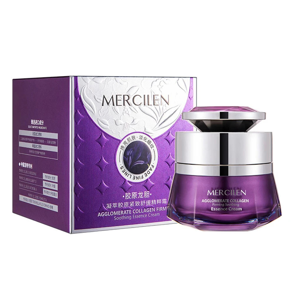 Gentian Root Collagen Essence Cream – Firming & Soothing Face Moisturizer