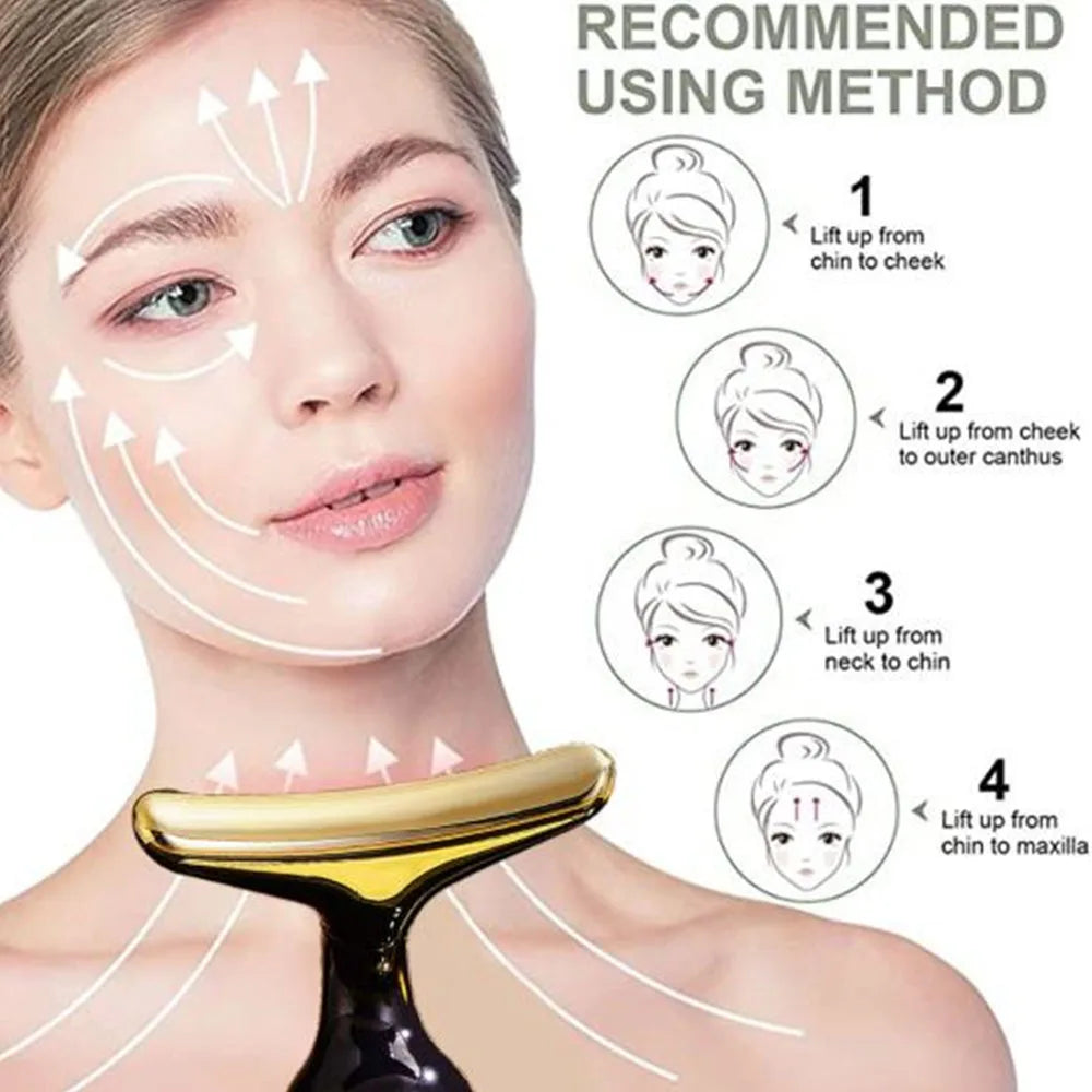 3-in-1 EMS Face Lifting Device – Skin Tightening Massager for Face, Neck & Eyes | Naturally You Balance