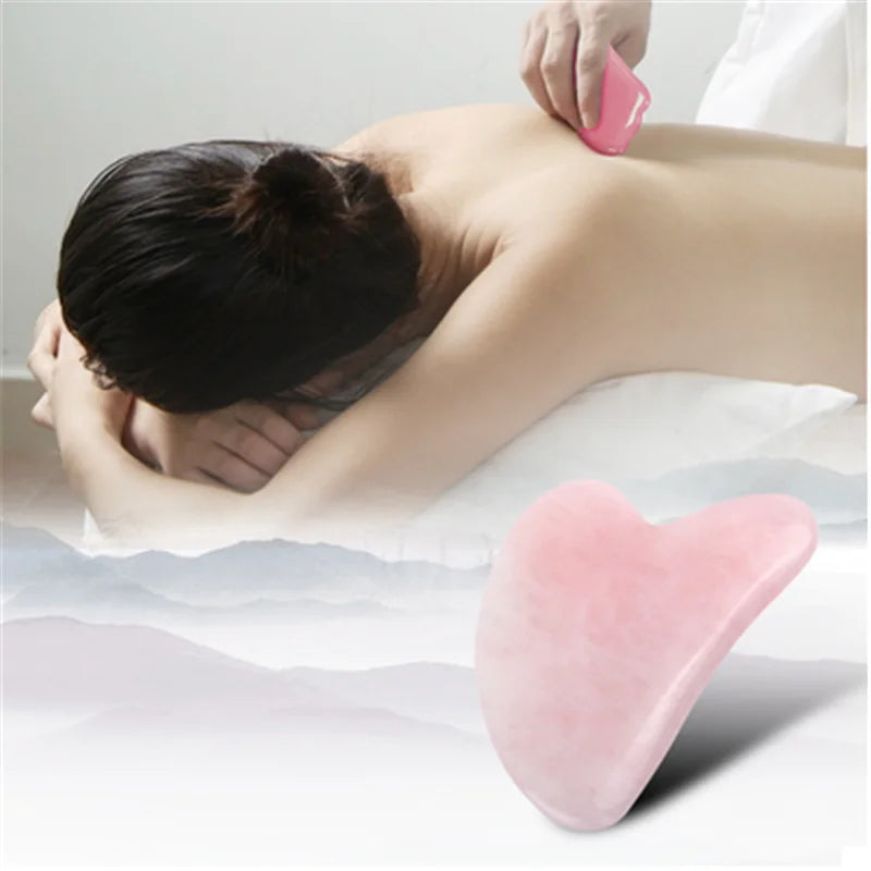 Rose Gua Sha Massage Tool – Sculpting Facial & Neck Scraper for Glowing Skin | Naturally You Balance
