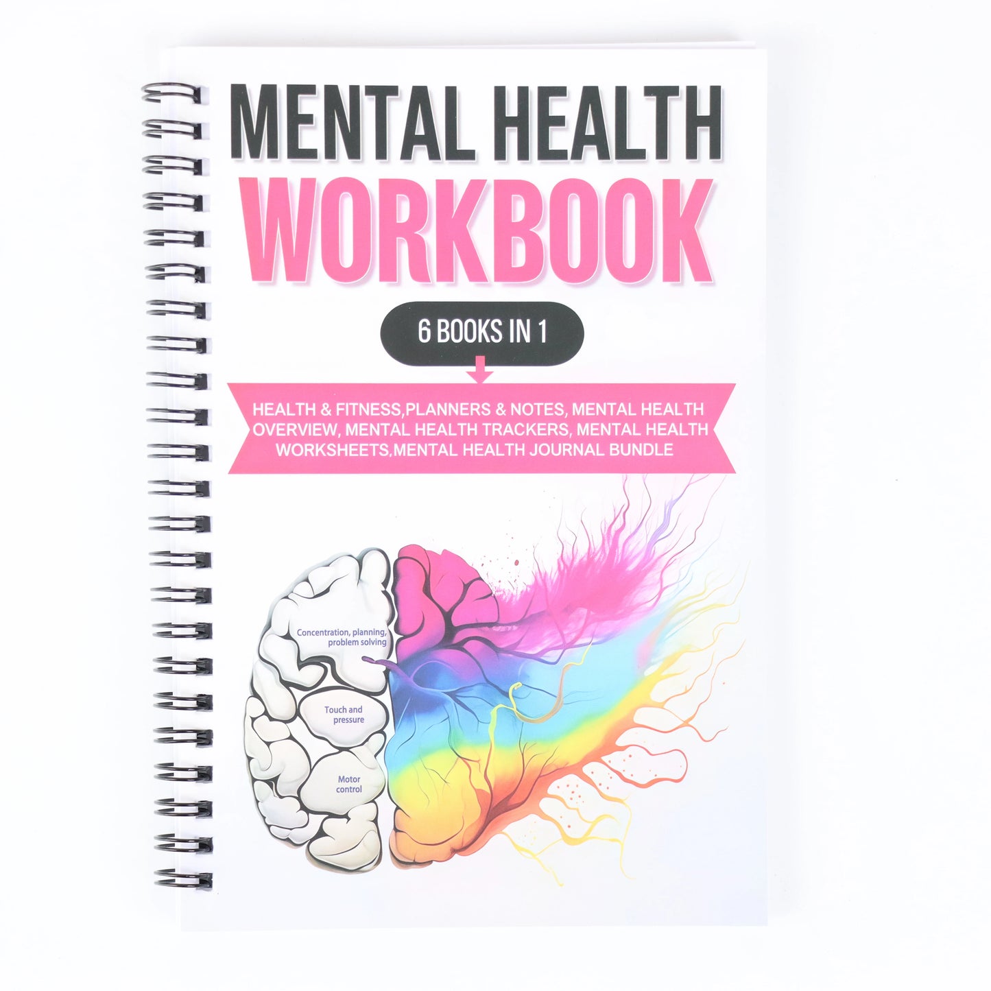 A5 Daily Mental Health Journal – Self-Care Workbook with Mood Tracker, Relaxation & Reflection Tools | Naturally You Balance