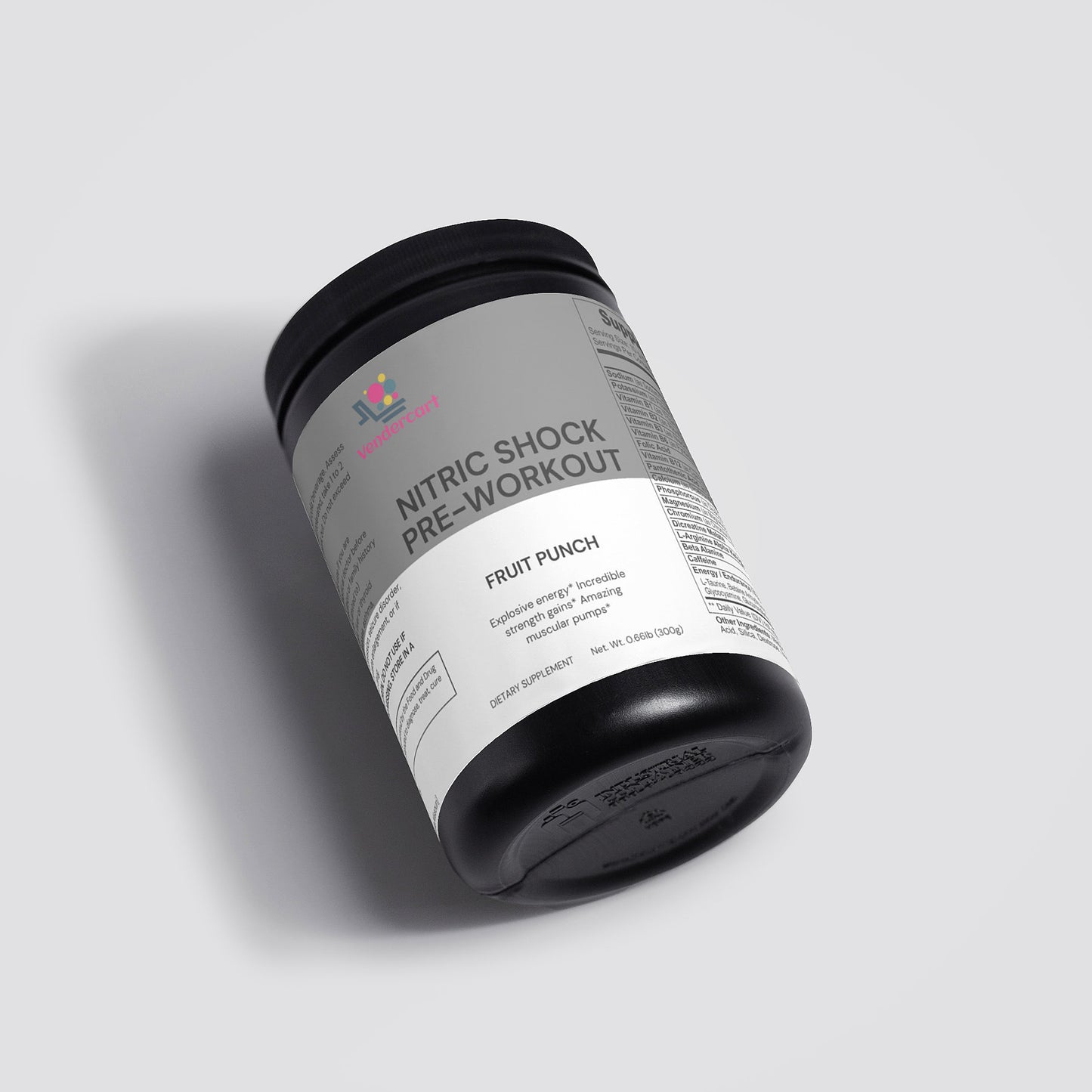 Nitric Shock Pre-Workout – Strength, Endurance & Focus
Powerful nitric oxide booster for gym energy, performance & clarity.
