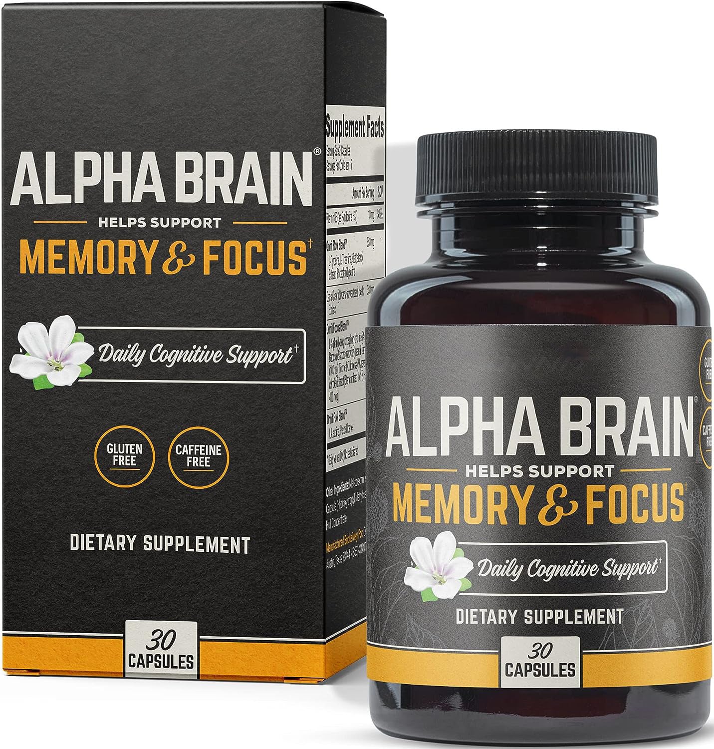 Alpha Brain Capsules – Nootropic Focus & Clarity
Vegan formula with bacopa & alpha-GPC for cognitive support.