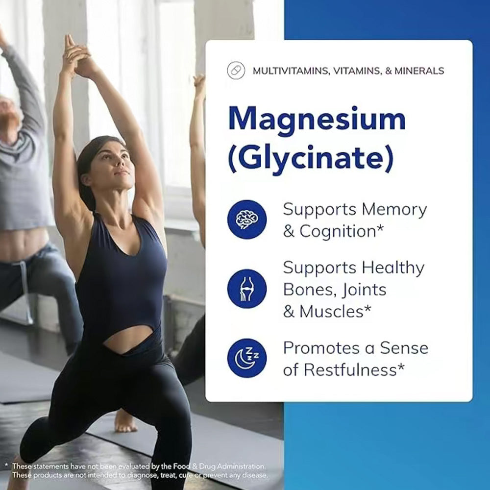Magnesium Glycinate – Stress, Sleep, Heart & Muscle Support
120 gentle vegan capsules to promote calm, recovery & wellness.