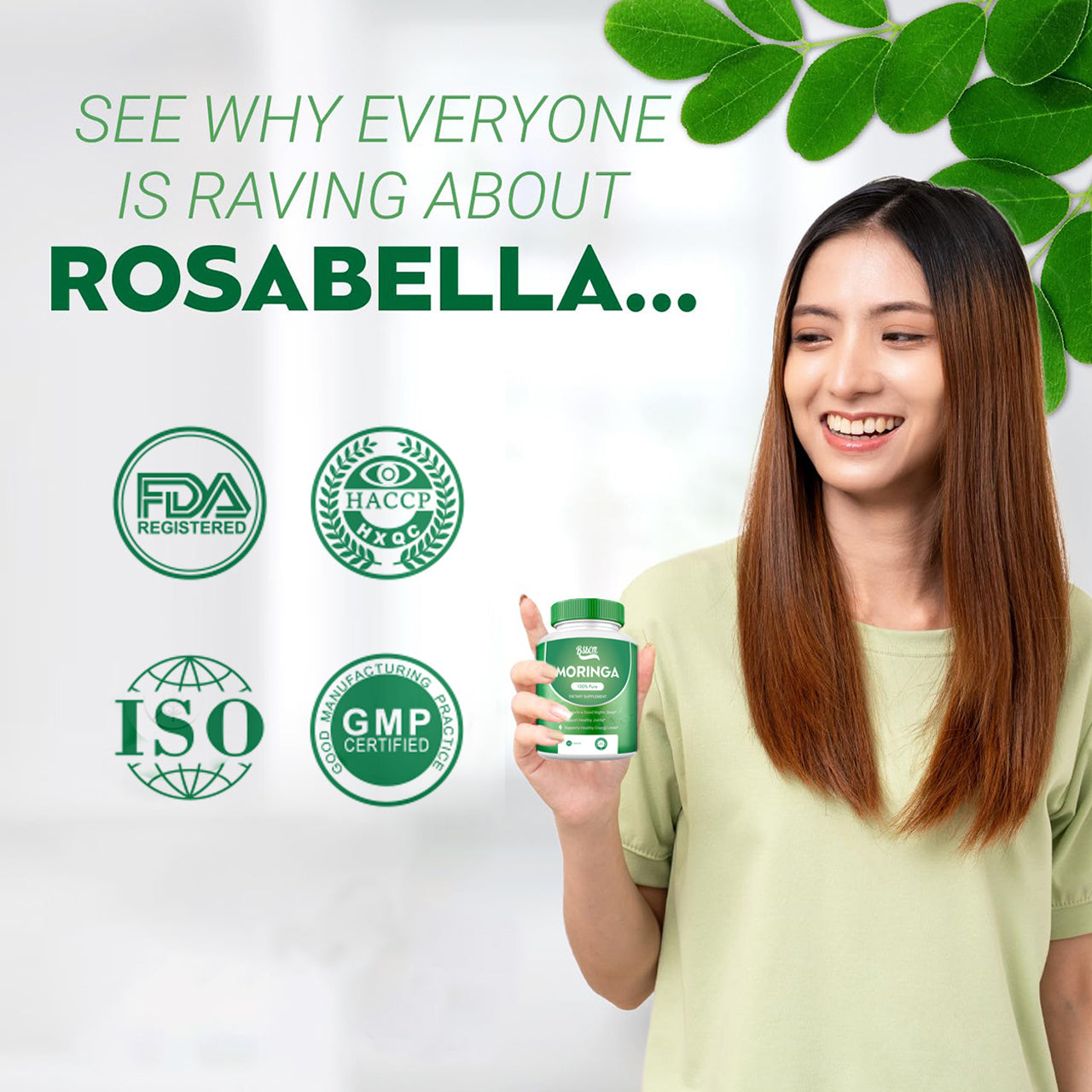 Pure Moringa Capsules – Energy, Skin & Gut Support
Nutrient-rich superfood with vitamins, minerals & amino acids. 60-count.