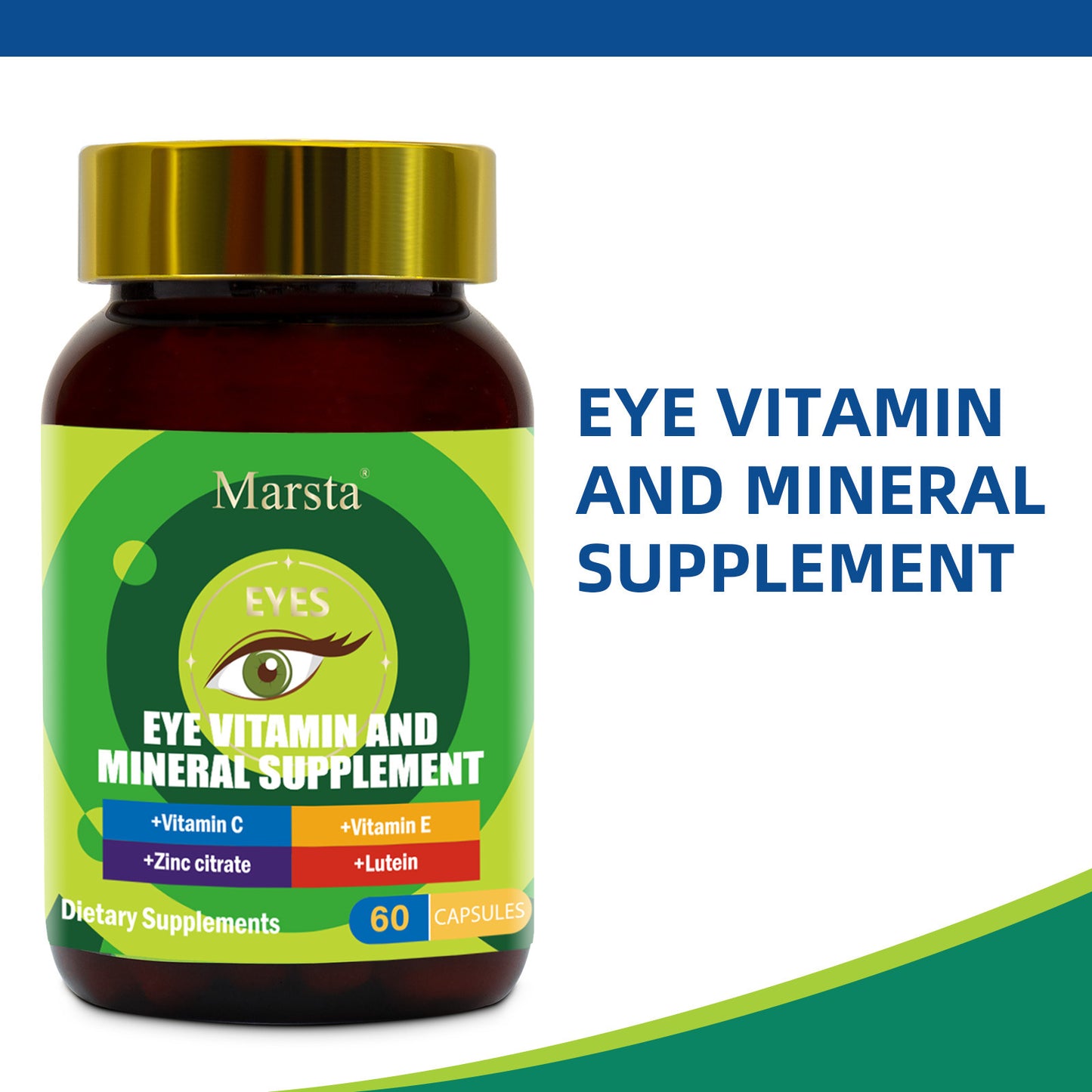 Eye Vitamin & Mineral Supplement
Vegan formula for macular health, screen fatigue & antioxidant eye support.