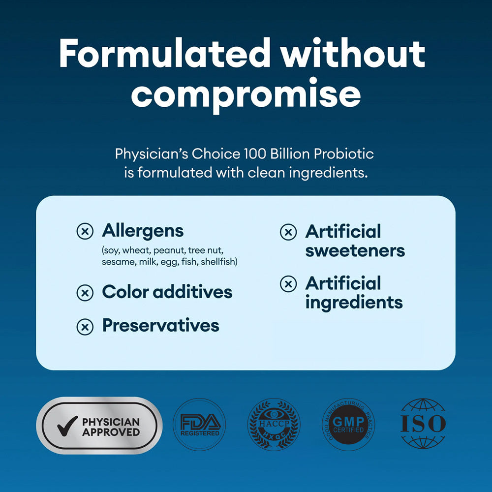 Probiotics 60 Billion CFU + Organic Prebiotics
Digestive & immune support for gas, bloating & gut balance.