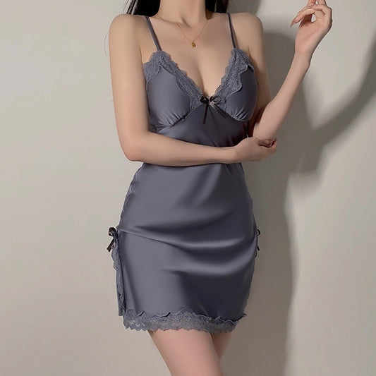 Satin Plus-Size Camisole And Pajama Set (7)