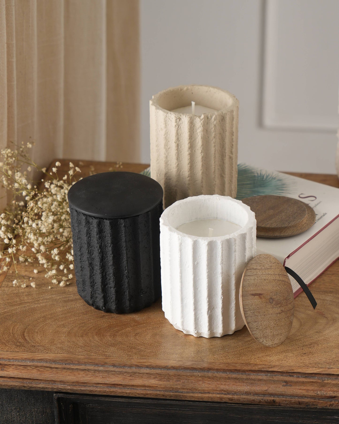 Jar Candle Ecomix Wax Fill With Wooden Lid - Vanilla Lavender, 6oz