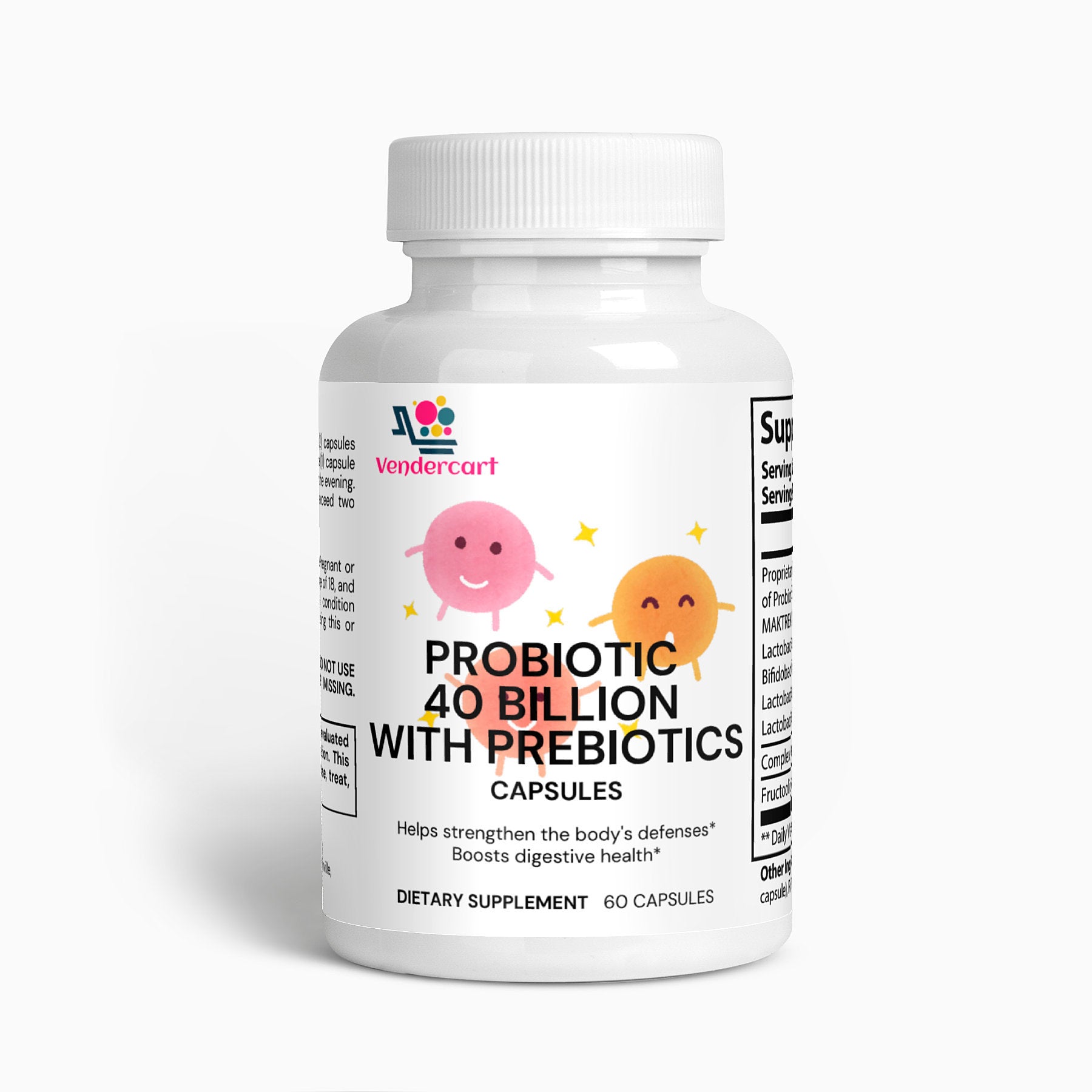 Probiotic 40 Billion CFU + Prebiotics
Supports gut health, immunity & digestion with multi-strain vegan formula.