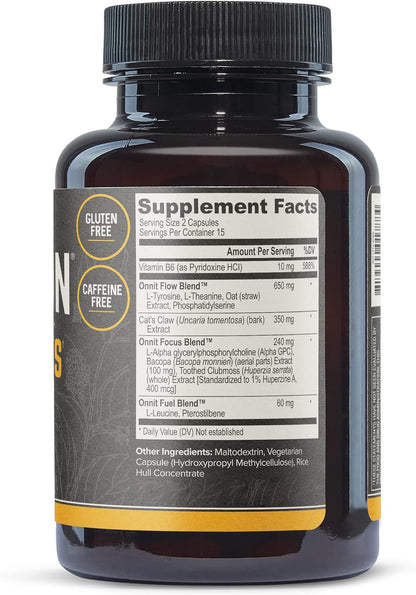 Alpha Brain Capsules – Nootropic Focus & Clarity
Vegan formula with bacopa & alpha-GPC for cognitive support.