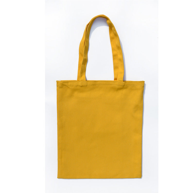 Solid canvas tote bag