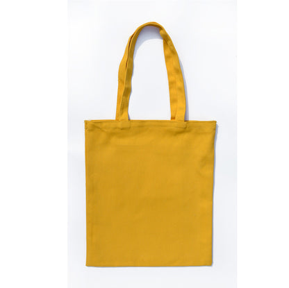Solid canvas tote bag