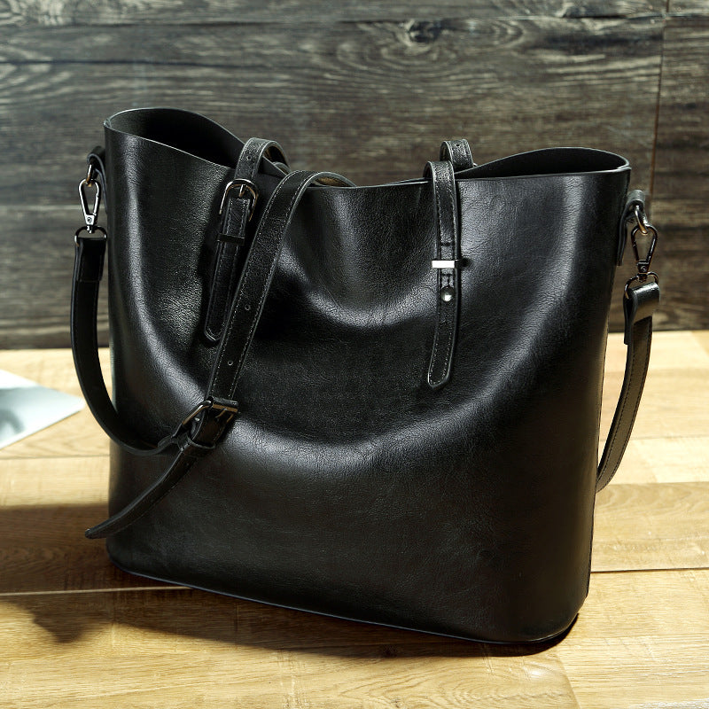 Modern women’s tote bag with soft handle and structured shape