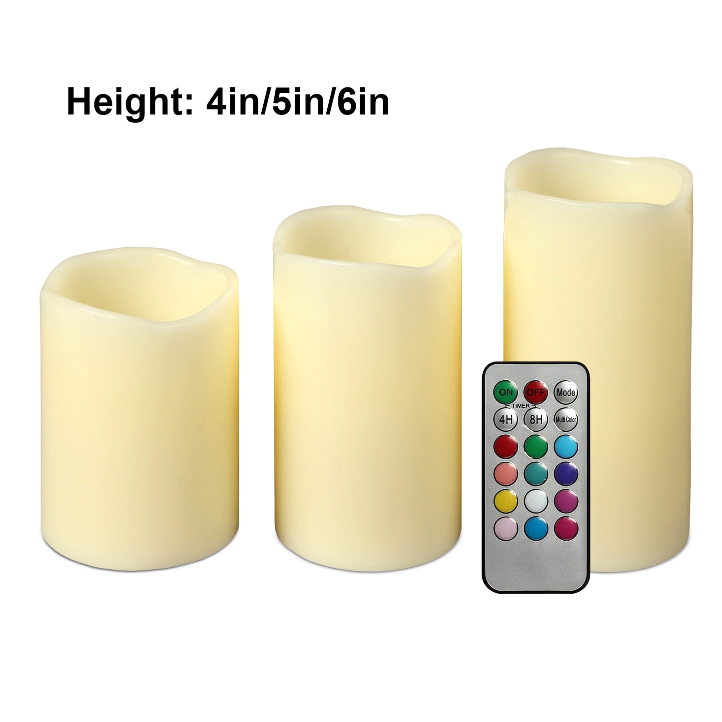 6Pc Flameless Candles Votive Candles Wireless Battery Operated LED Flickering Candles With Remote Control Timer
