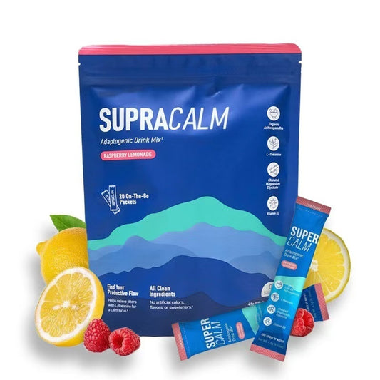 Nello Supercalm Drink Mix
Sugar-free powdered drink with L-Theanine, KSM-66 & Magnesium for calm & clarity.