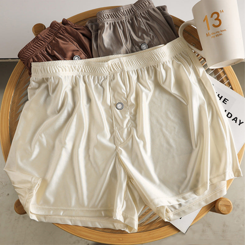 Ice Silk Men's Underwear High-end Smooth Satin Loose (5)