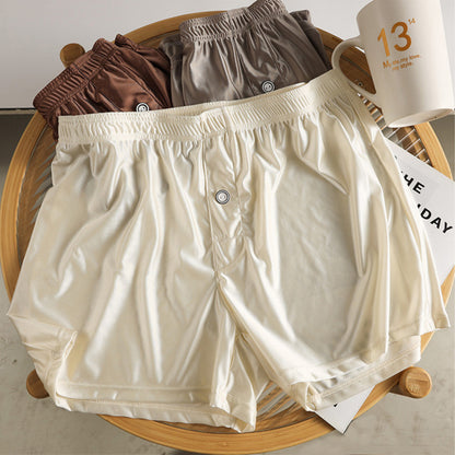 Ice Silk Men's Underwear High-end Smooth Satin Loose (5)