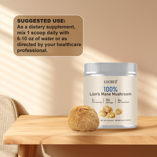 lion’s mane mushroom powder, vegan brain support, mushroom nootropic, cognitive clarity supplement, nerve regeneration support, focus powder supplement, organic lion’s mane, lion's mane extract vegan, mushroom for memory and mood, adaptogen mushroom supplement, plant-based cognitive booster, vegan brain and nerve health, herbal nootropic powder, memory clarity mushroom, superfood for brain focus