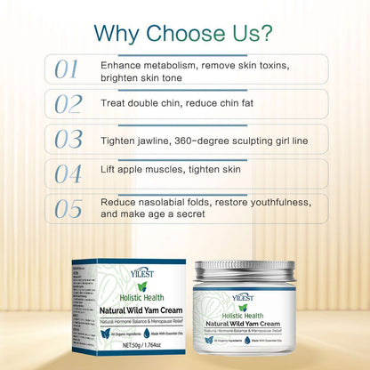 Chinese Yam Face Cream – Hormonal Balance & Moisture
Nourishing vegan cream for skin hydration, tone & hormone-related dryness.