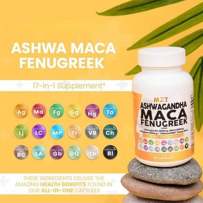 Ashwagandha + Maca Vegan Capsules
Daily adaptogenic support for stress, energy, and hormone balance.