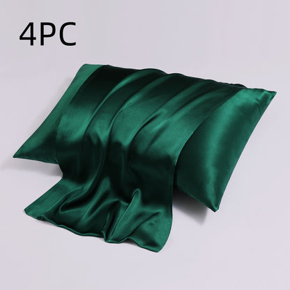 Zipper Silk Double-sided Pillowcase Household  (2)