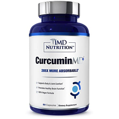 CurcuminMD Plus – 285x Absorbable Turmeric + Boswellia – 60 Ct
Clinically Proven | High Absorption | Joint Relief & Mobility | 60 Vegan Capsules