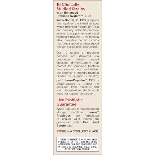 Jarro-Dophilus EPS Advanced – 55B CFU Probiotics for Digestive Support