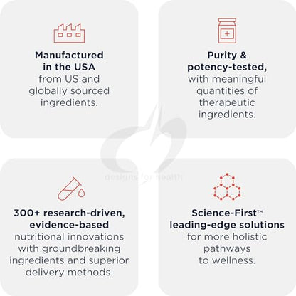 Designs for Health Immune Support Packets - One Month Supply Vitamin Packs with Immunitone Plus Mushroom Complex + Herbs, NAC, Vitamin D + K, Zinc + Vitamin C (30 Packets)
