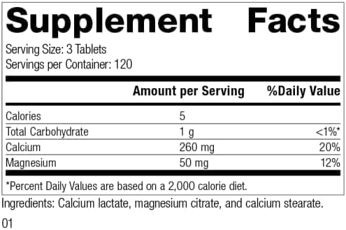 Standard Process Calcium Lactate – Bone Strength & Immune Support 360 Ct