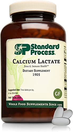 Standard Process Calcium Lactate – Bone Strength & Immune Support 360 Ct