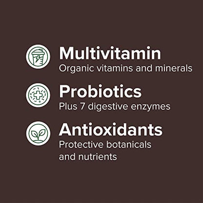 Vibrant Health, Maximum Vibrance, Complete Vegan Meal Shake with Plant-Based Protein, Vanilla Bean, 15 Servings