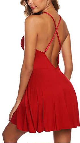 Modal pajama set for women shown in a neutral indoor setting