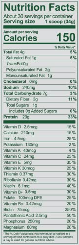Vega Essentials Vanilla Plant Protein – Vegan, Keto, Low Carb
20g Plant Protein | Vanilla Flavor | Keto Friendly | Low Carb | Clean Vegan