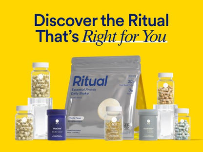 Ritual Women’s Multivitamin 18+ – Vegan DHA, B12, D3, Iron – 60 Ct
