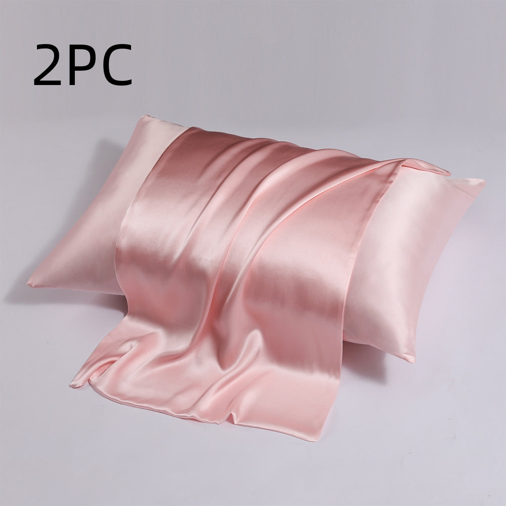 Zipper Silk Double-sided Pillowcase Household  (2)