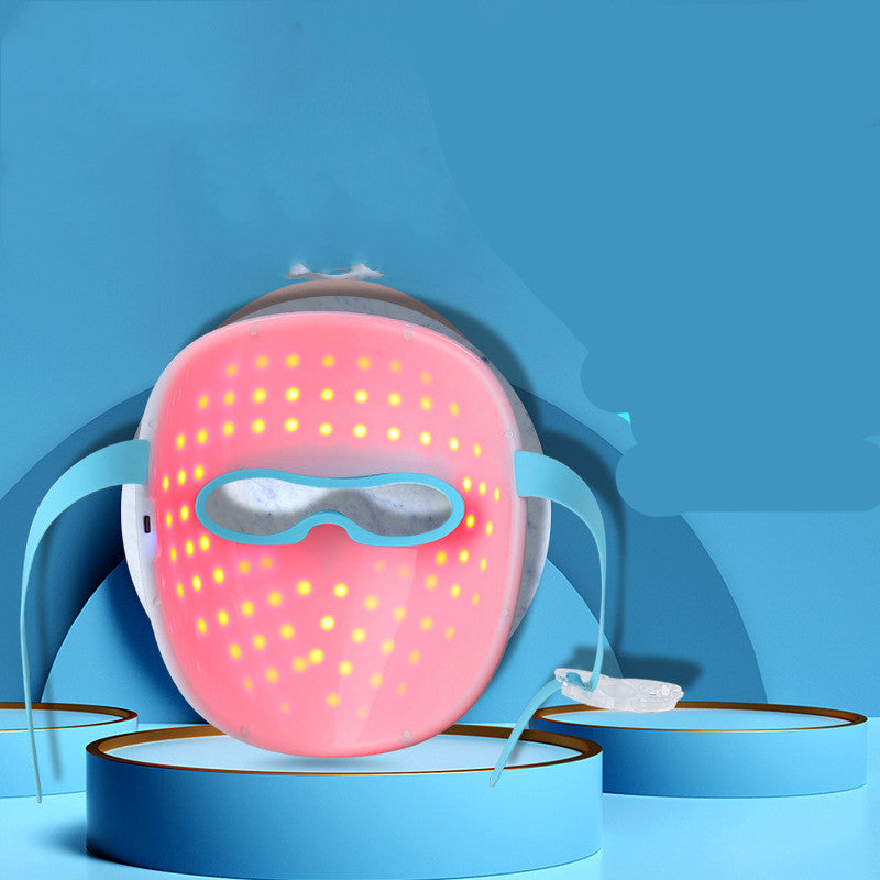 Portable LED mask device for consistent skincare routine