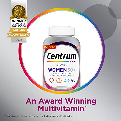 Centrum Silver Women 50+ Multivitamin for Memory & Vitality – 200 Ct