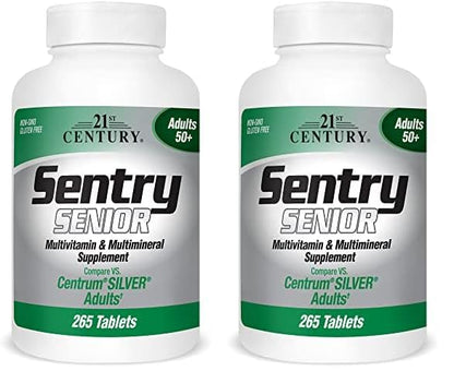 21st Century Sentry Senior 50+ – Complete Daily Multivitamin 2-Pack 530 Ct
