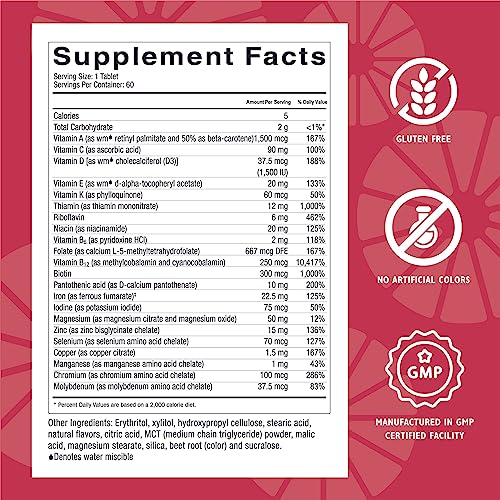Celebrate Vitamins Multi-Complete Chewables, 45mg Iron – Daily Bariatric Multivitamin for Sleeve Gastrectomy and Gastric Bypass Surgery Patients – Essential Vitamins & Minerals - Melon (180 Tablets)