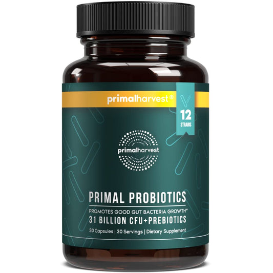 Primal Harvest Probiotics – 12-Strain Gut, Digestive & Immune Support