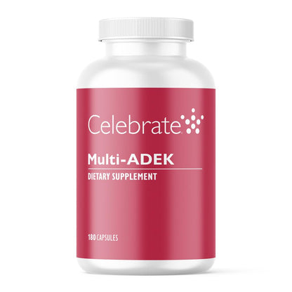 Celebrate ADEK Bariatric Multivitamin, Iron-Free, DS Support, 180 Ct