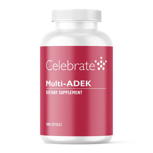 Celebrate ADEK Bariatric Multivitamin, Iron-Free, DS Support, 180 Ct