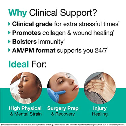 VitaMedica | Clinical Support Formula | Promotes Collagen & Wound Healing | Vitamin C, D, & A to Support Healthy Immune Function | Zinc + Selenium | Vitamin B | Multivitamin for Women & Men