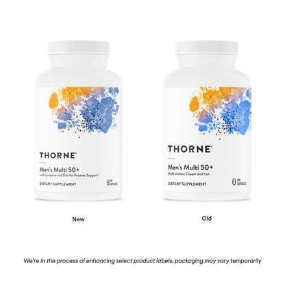 Thorne Men's Multi 50+ – Prostate, Heart & Immune Support – 180 Ct