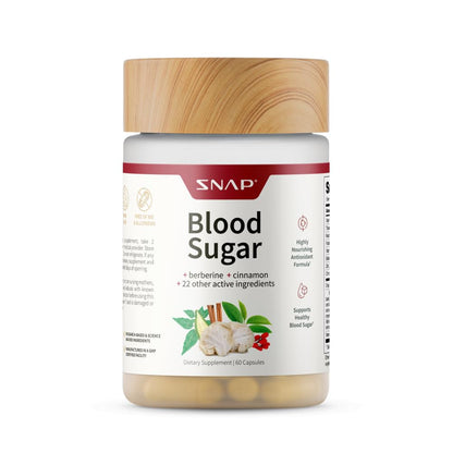 Snap Supplements Blood Sugar Blend – Glucose Support – 60 Capsules